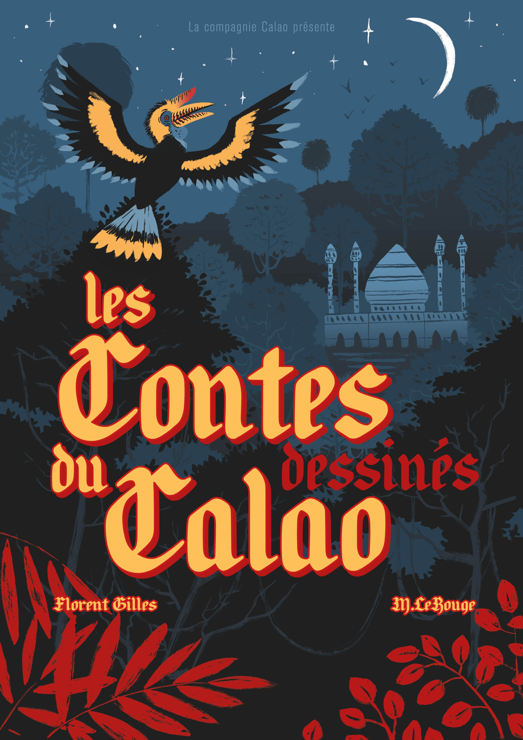 Florent Gilles, conteur, spectacle dessiné, les contes du Calao
