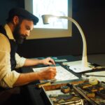 Florent Gilles, conteur, spectacle dessiné à Lorient